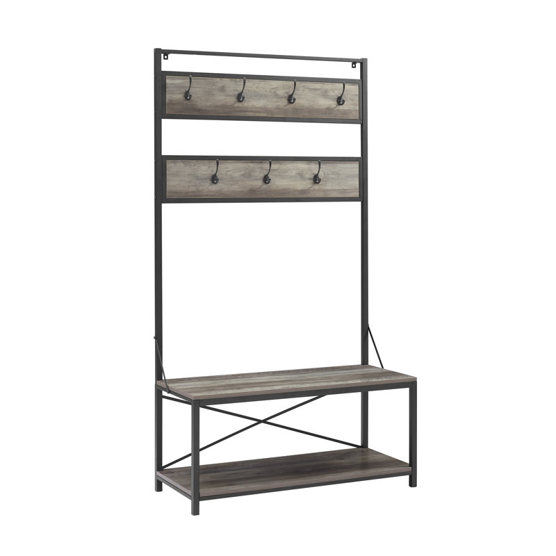 Laurel Foundry Modern Farmhouse Jannie Hall Tree Bench and Shoe Storage & Reviews